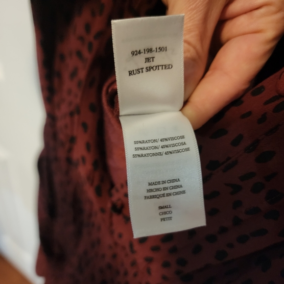 Revolve | Rails Jet Spotted Crop Wide Leg Jumpsuit In Rust Spotted - Picture 12 of 12